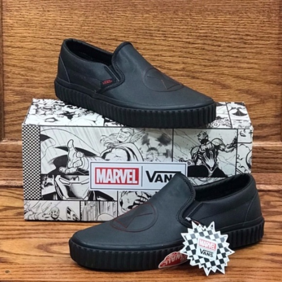 Vans Other - Vans Slip On Marvel Black Widow Black Widow Shoes
